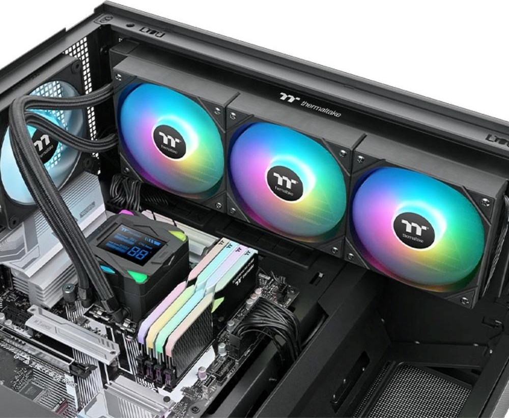 THERMALTAKE Vodní chladič LA360-S ARGB, 3x120mm ARGB, LGA1851, AM5, černá