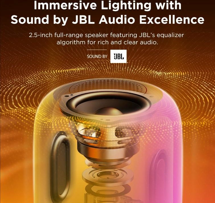 Govee Table Lamp 2 RGBW Akumulátorová lampa s reproduktorem - zvuk od JBL