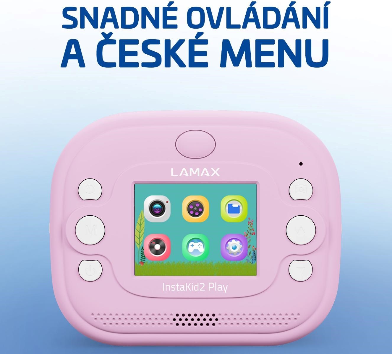 LAMAX InstaKid2 Play - pink