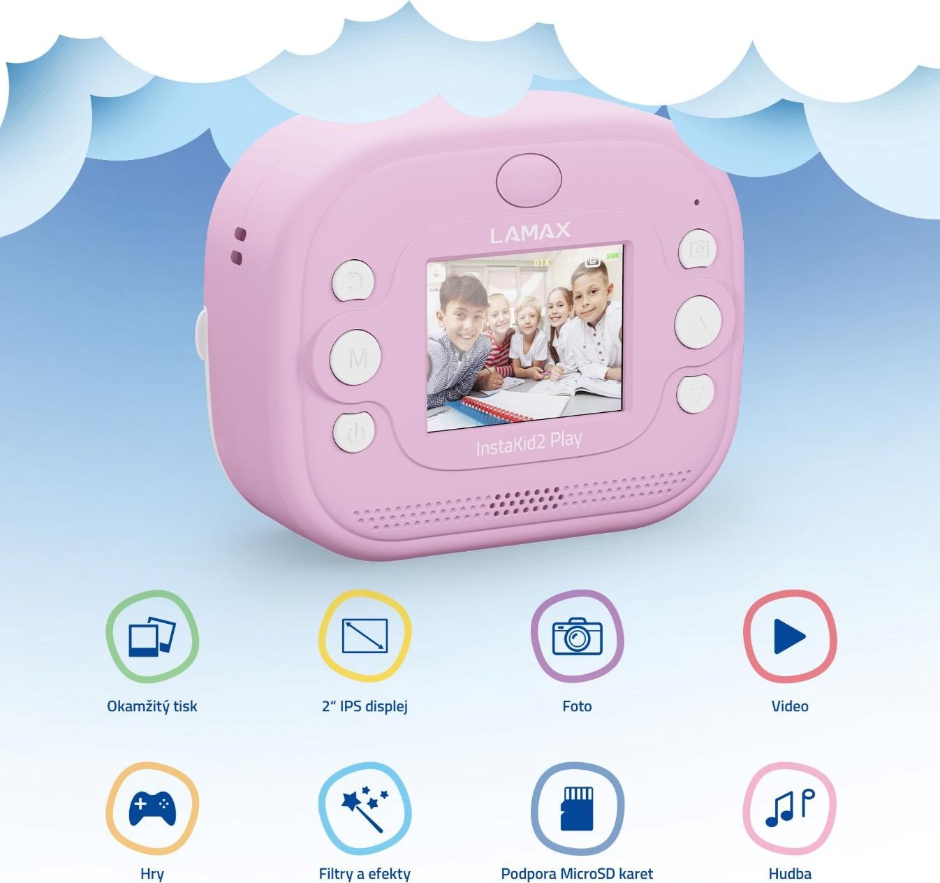 LAMAX InstaKid2 Play - pink