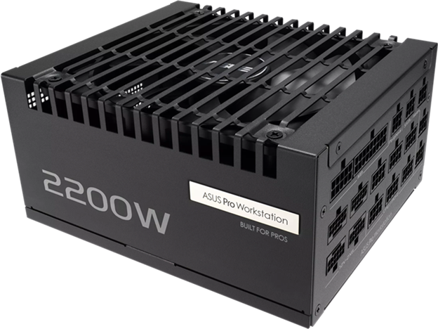 ASUS zdroj Pro WS 2200W Platinum, 140mm, Plně modulární, 80 Plus Platinum, ATX 3.1