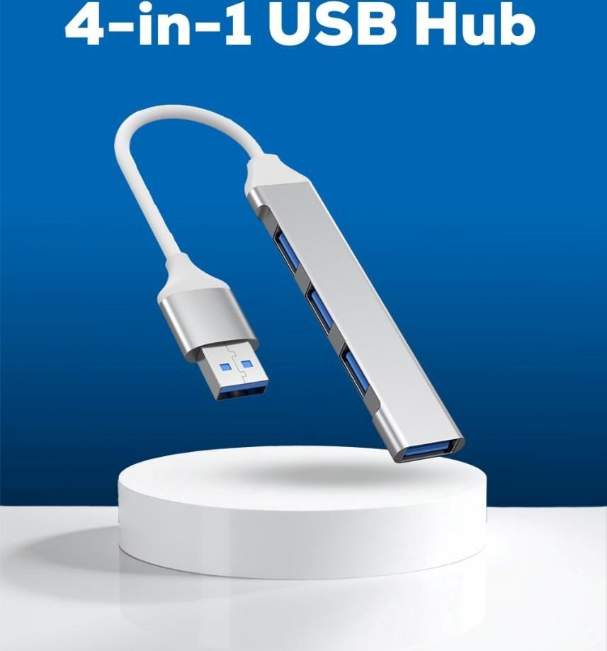 PremiumCord Hub USB3.2A na USB3.2 A + 3x USB2.0 A, SuperSpeed 5Gbps, hliníkové pouzdro