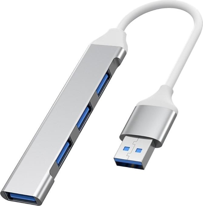 PremiumCord Hub USB3.2A na USB3.2 A + 3x USB2.0 A, SuperSpeed 5Gbps, hliníkové pouzdro