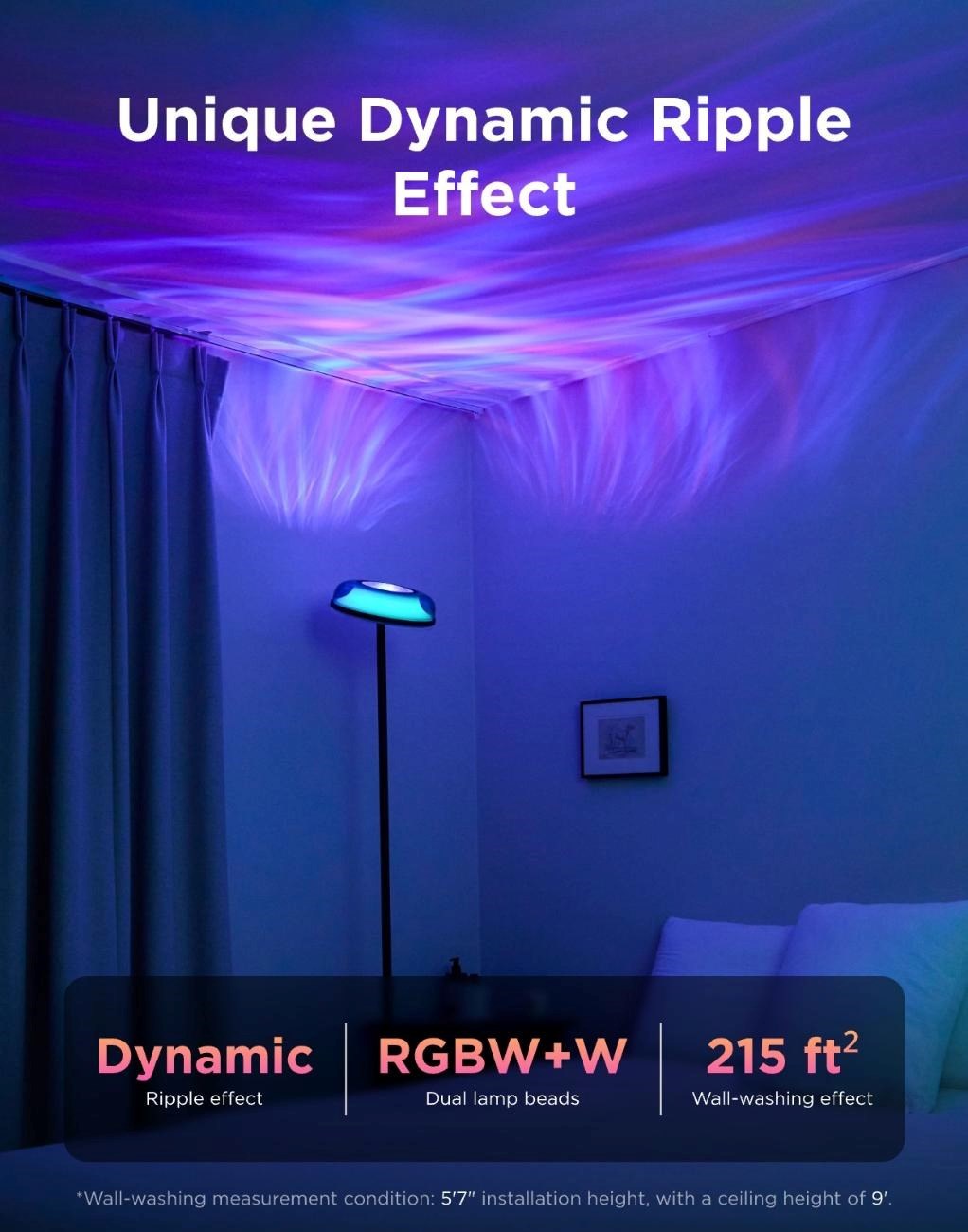 Govee Uplighter RGBICWW stojací lampa Matter
