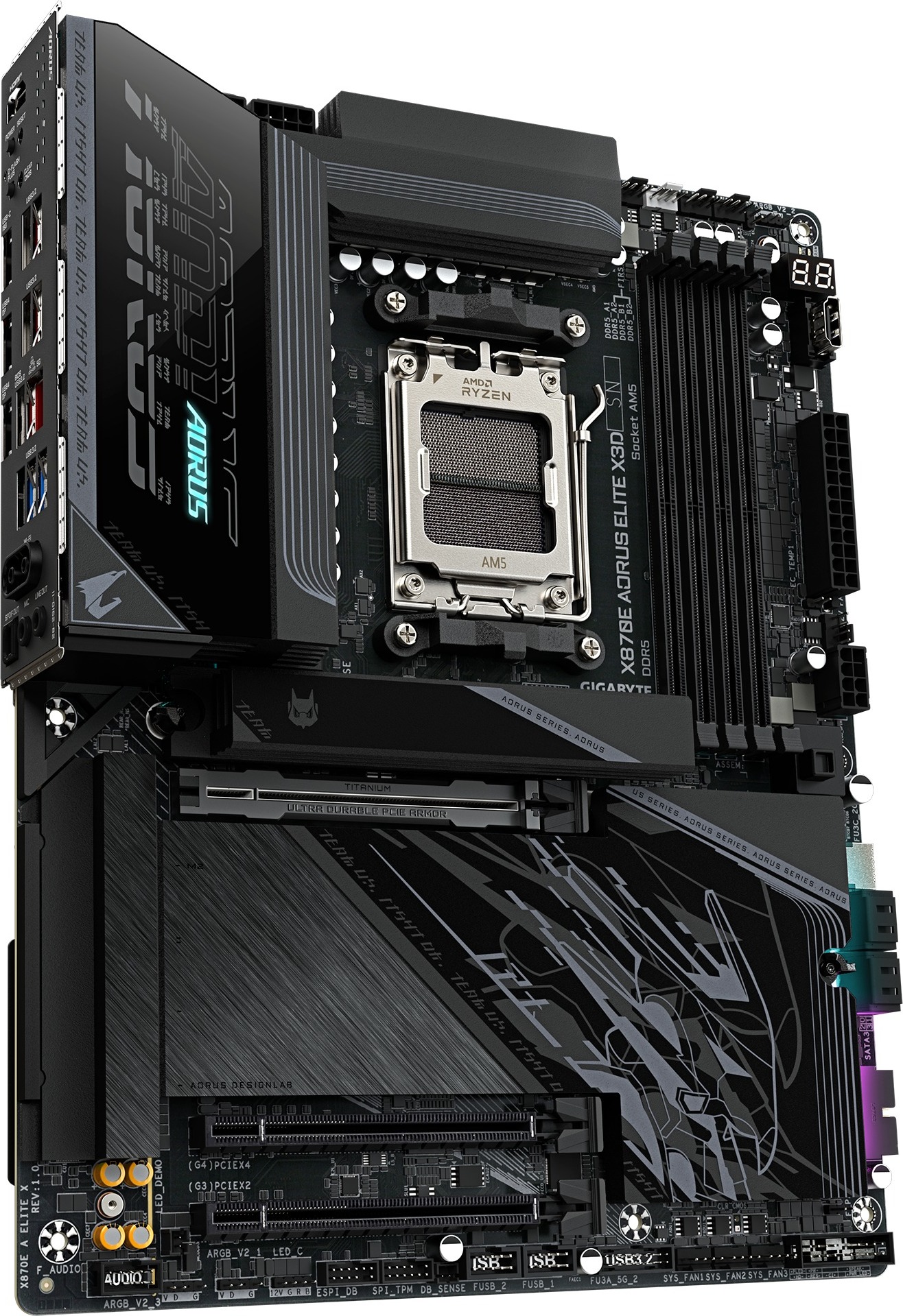 GIGABYTE MB Sc AM5 X870E A ELITE X, AMD X870E, 4xDDR5, 2xUSB-C, 2xHDMI, ATX