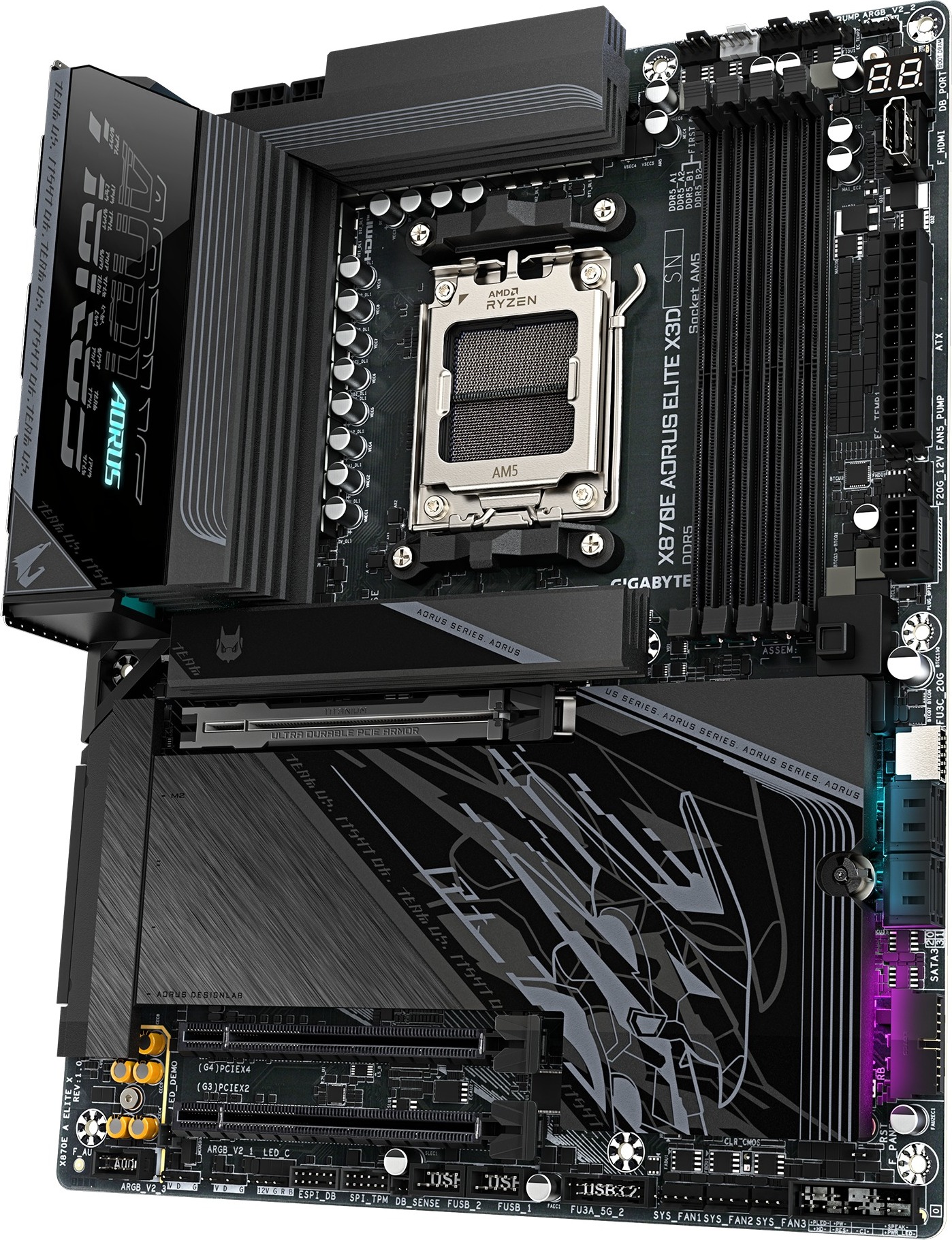 GIGABYTE MB Sc AM5 X870E A ELITE X, AMD X870E, 4xDDR5, 2xUSB-C, 2xHDMI, ATX