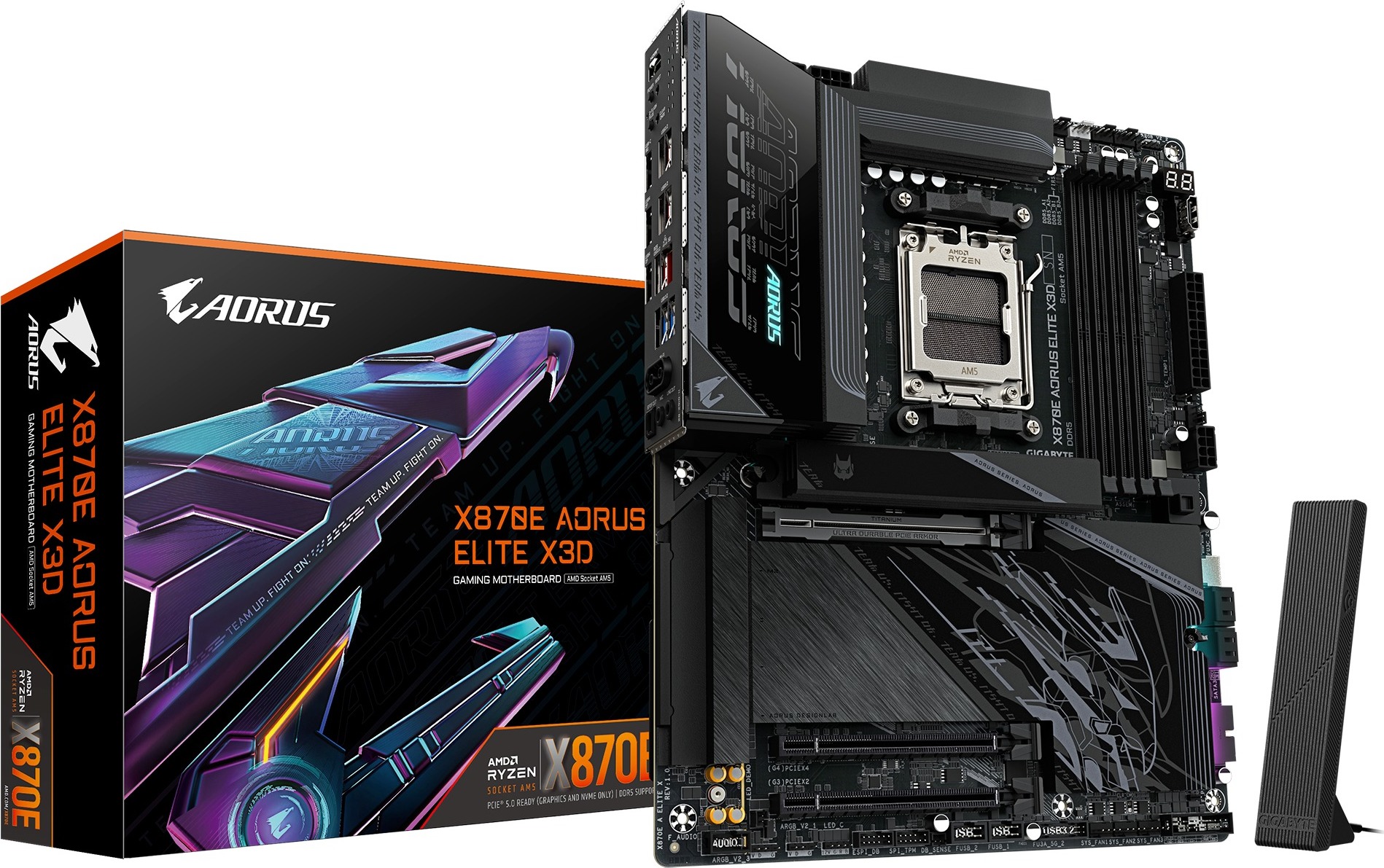GIGABYTE MB Sc AM5 X870E A ELITE X, AMD X870E, 4xDDR5, 2xUSB-C, 2xHDMI, ATX
