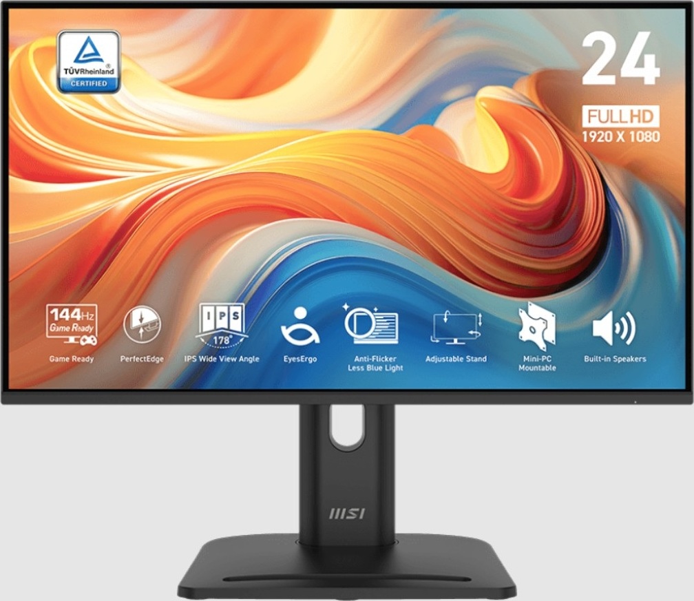MSI LCD PRO MP245PG E14, 23.8", 1920x1080, IPS, 4,0 ms, VESA 100x100, Black
