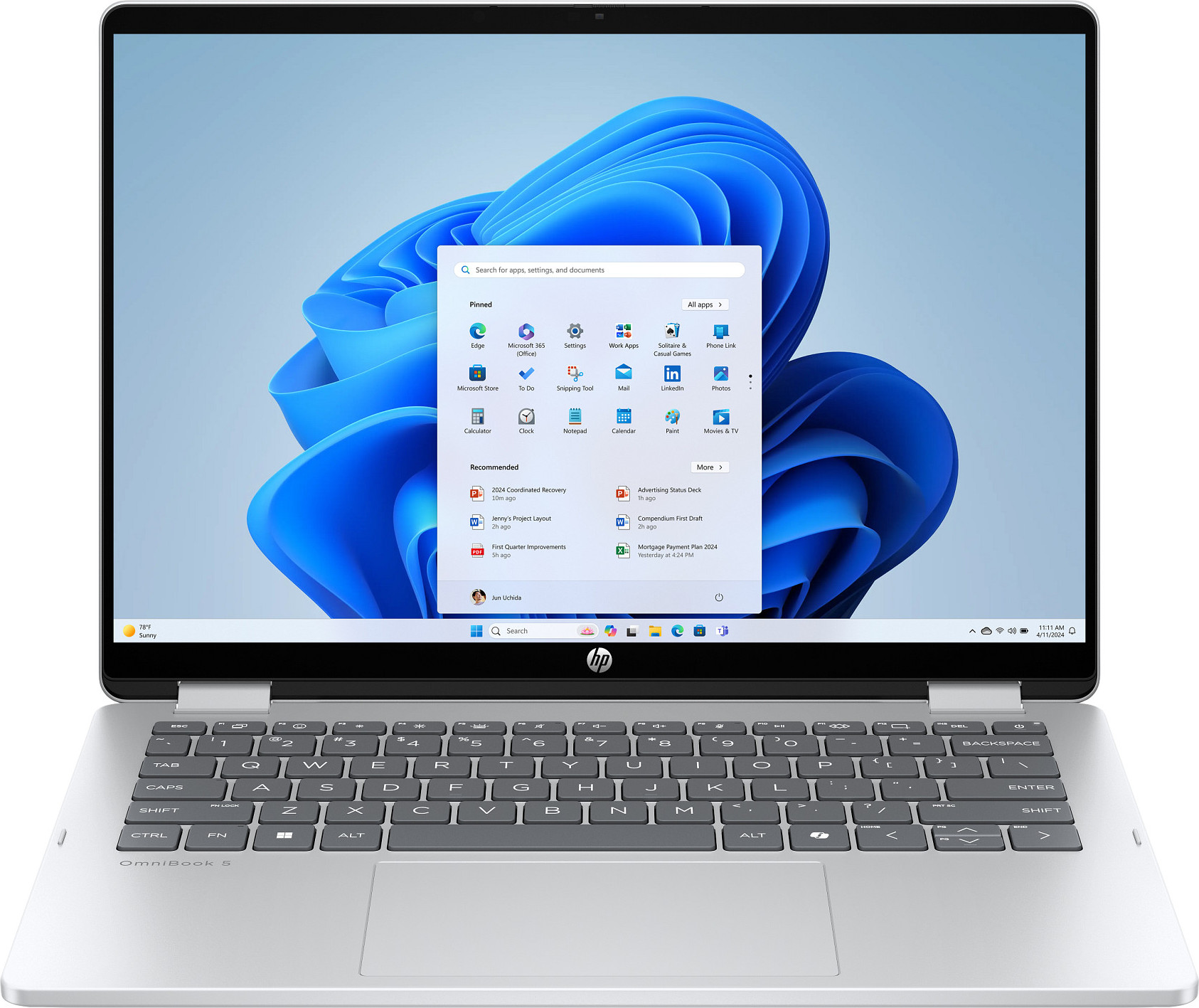 HP Inc. NTB HP OmniBook 5 Flip 14-fp0433nc, i5-1334U, Touch/14" 2K OLED, 16GB LPDDR5, SSD 512GB, Win11, 3m GamePass