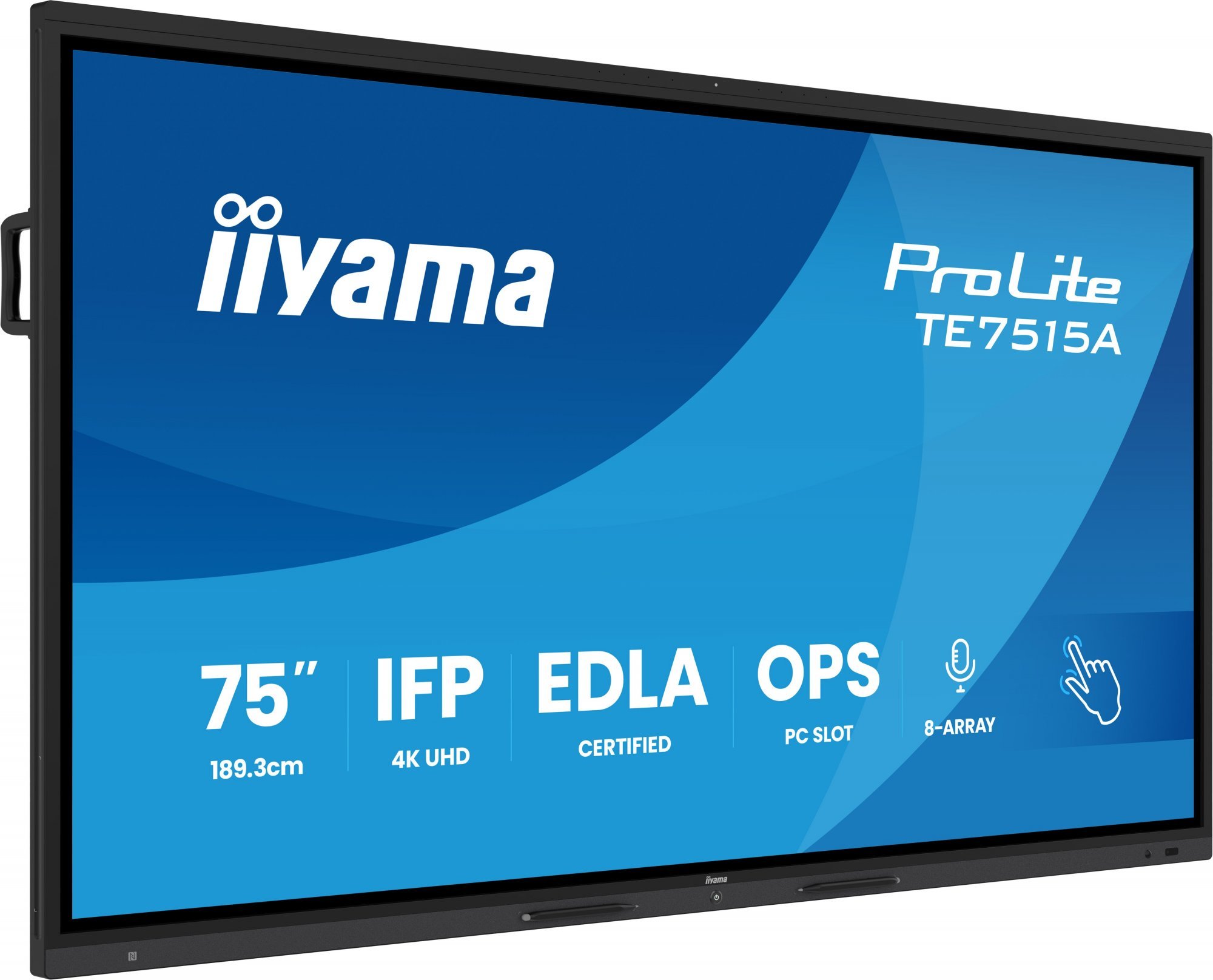 75" iiyama TE7515A-B1AG:IPS,4K,EDLA,NFC