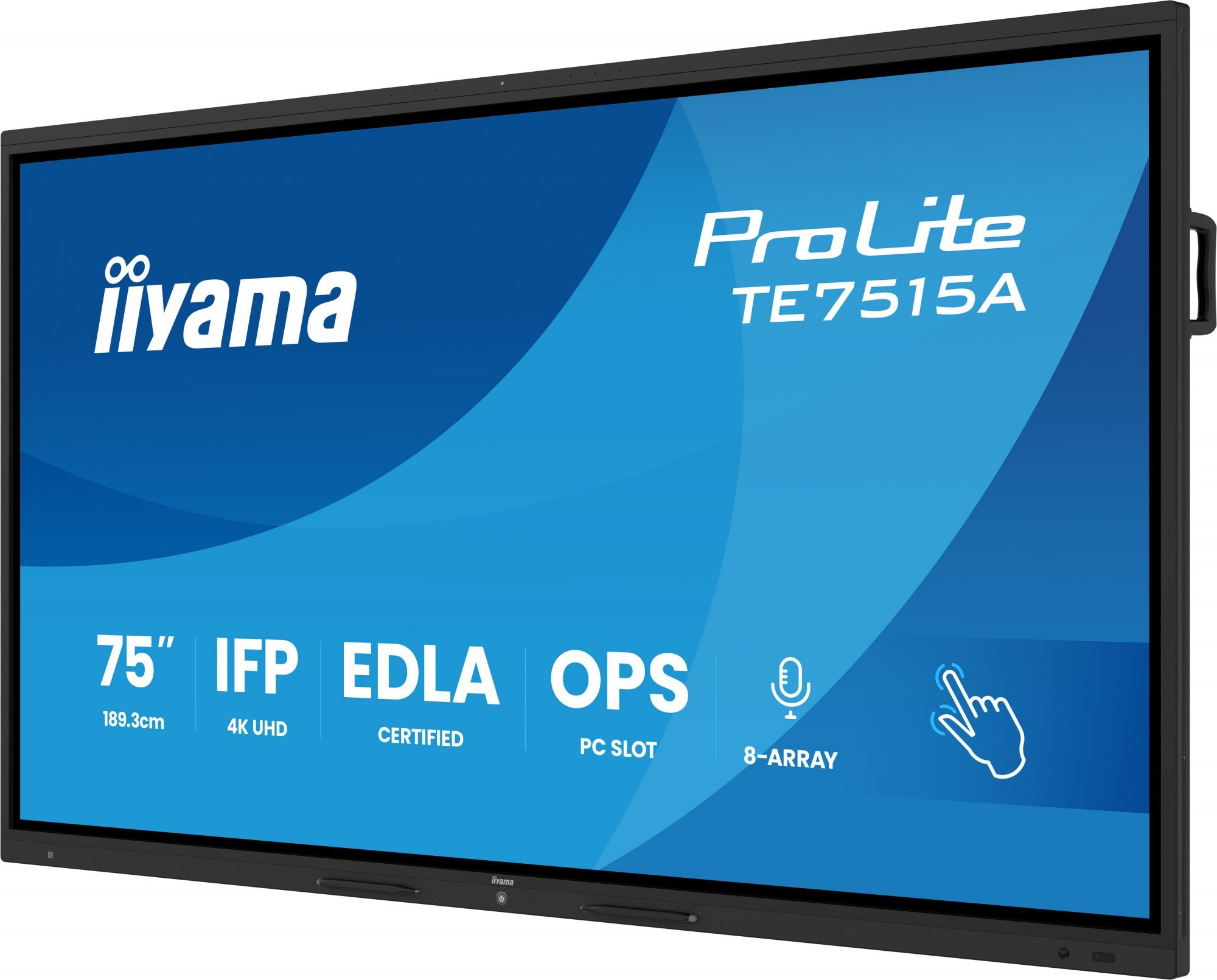 75" iiyama TE7515A-B1AG:IPS,4K,EDLA,NFC