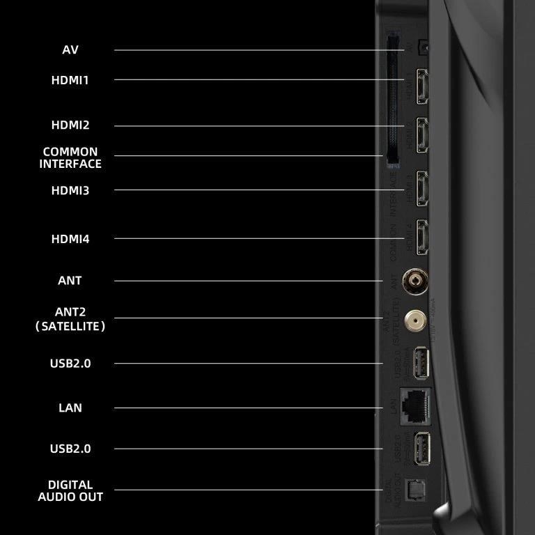 CHiQ U43QST TV 43", UHD, QLED, ultratenká, Google TV, DLG 120 Hz, Dolby Audio, Frameless, metalická