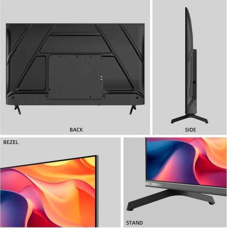 CHiQ U43QST TV 43", UHD, QLED, ultratenká, Google TV, DLG 120 Hz, Dolby Audio, Frameless, metalická