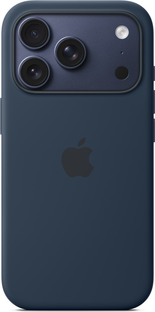 Apple iPhone 17 Pro Silicone Case with MS – Midnight