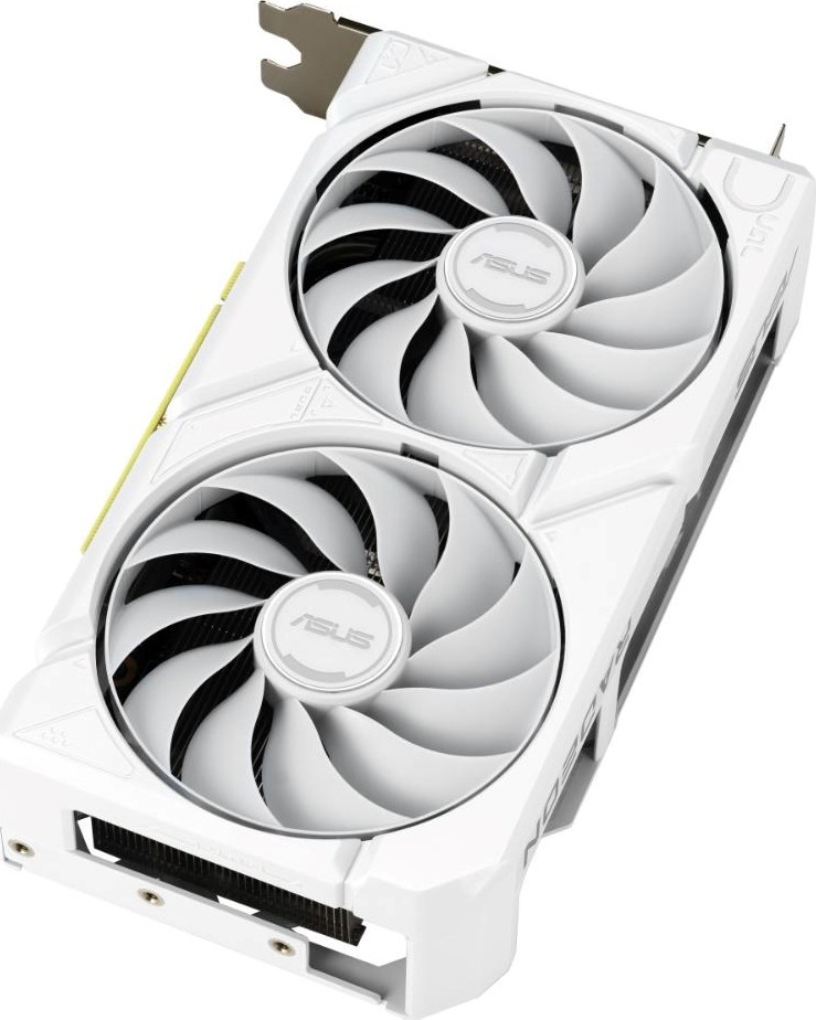 ASUS VGA AMD Radeon RX 9060 XT DUAL 16GB WHITE, RX 9060 XT, 16GB GDDR6, 2xDP, 1xHDMI