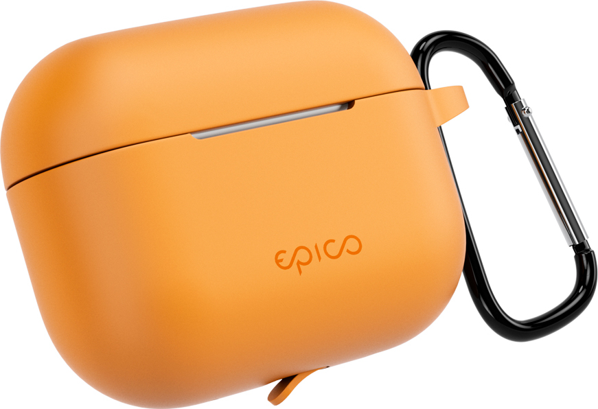 Epico pouzdro s karabinou AirPods Pro 3 - oranžová