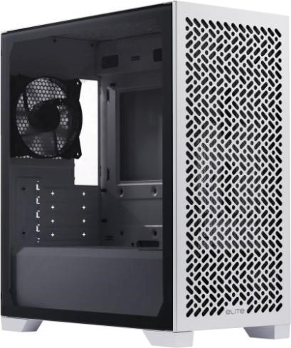 CoolerMaster Cooler Master case Elite 302 White Lite, Průhledná bočnice, mATX, 1x 120mm Fan, bílá
