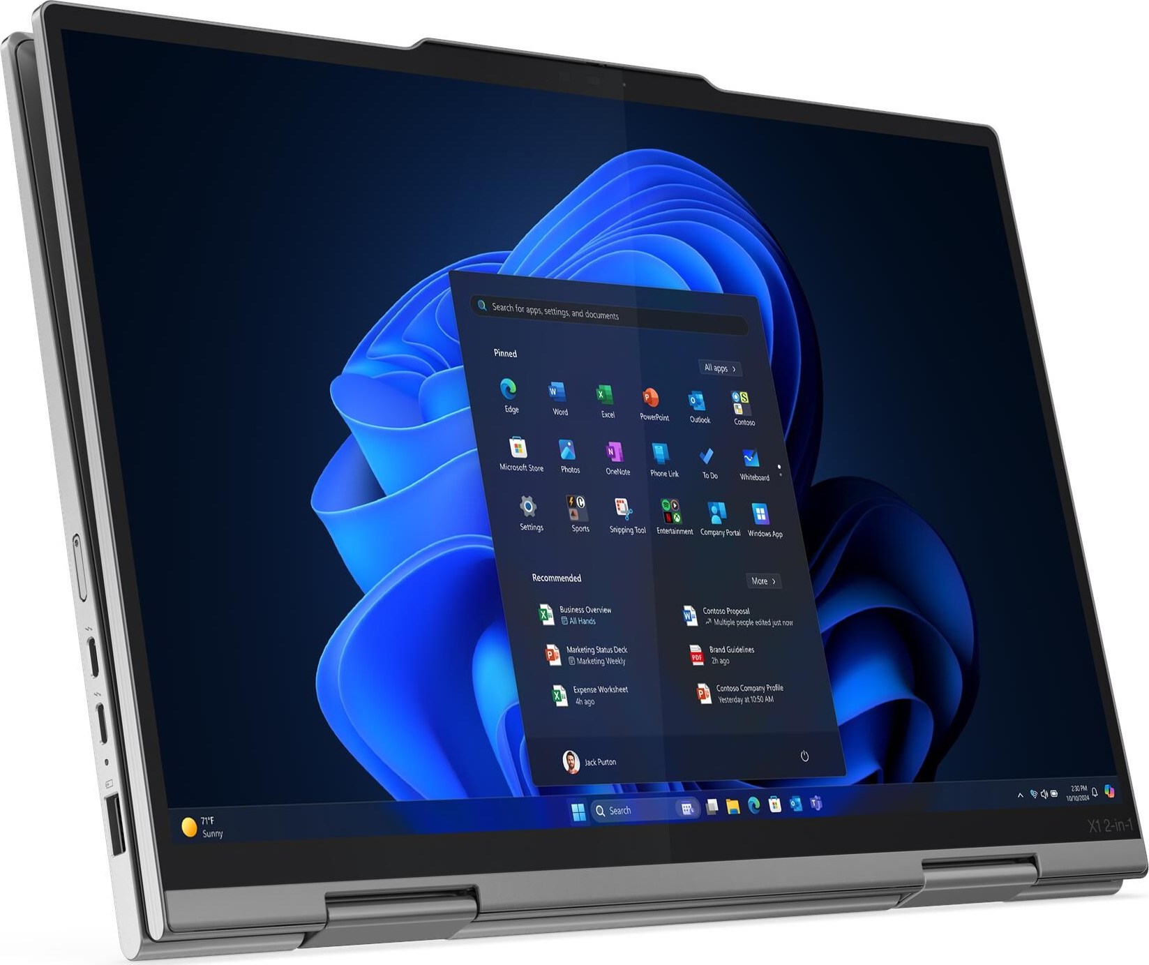 LENOVO NTB ThinkPad X1 2-in-1 G10 Aura Edition - Ultra 7 265U,14" 2.8KOLED,64GB,2TSSD,Intel Graphics,W11P,3Y Premier