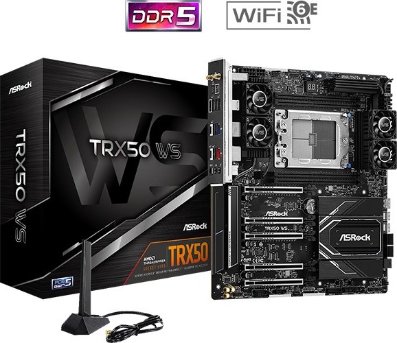 ASRock MB Sc sTRX5 TRX50 WS, AMD TRX50, 4xDDR5, E-ATX