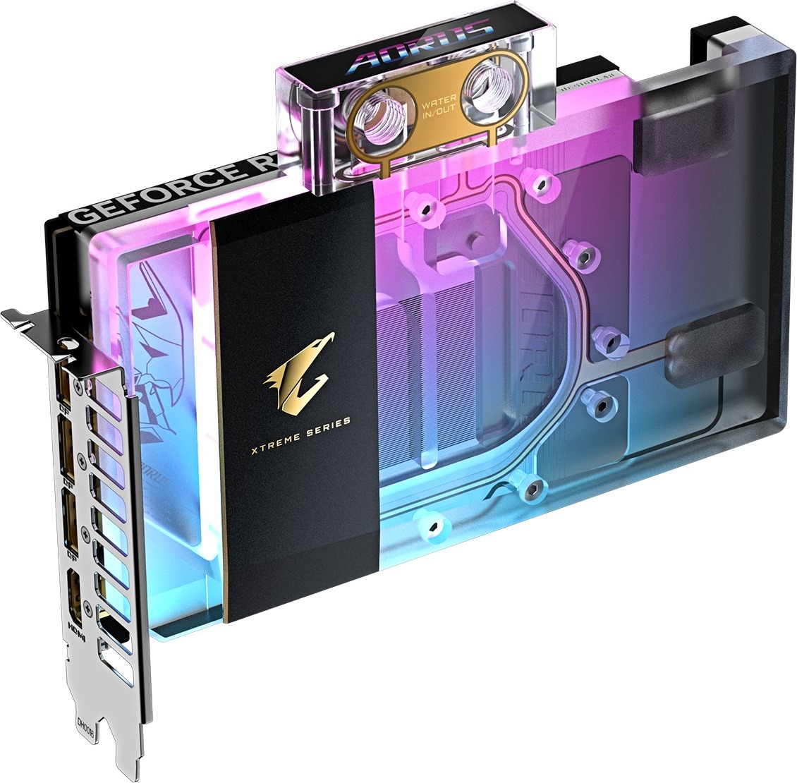 GIGABYTE VGA NVIDIA GeForce RTX 5080 XTREME WATERFORCE WB 16G, 16G GDDR7, 3xDP, 1xHDMI