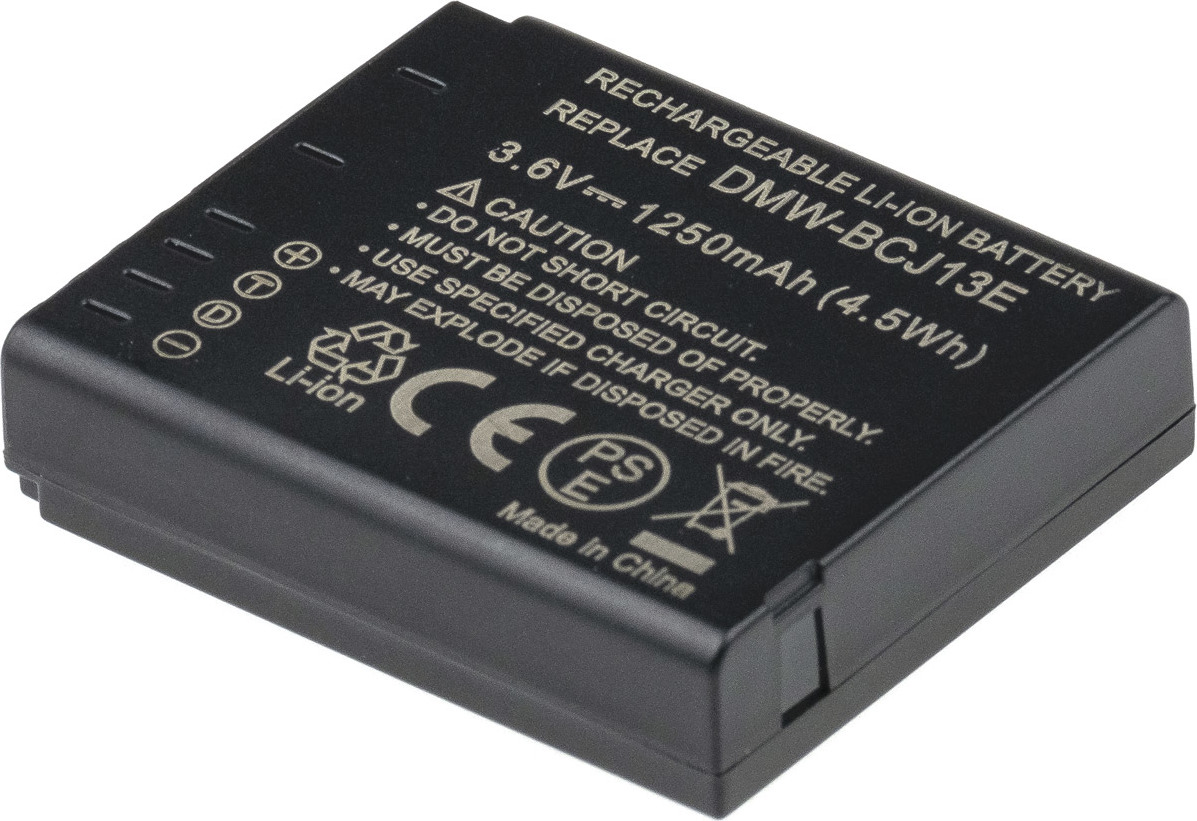 Baterie T6 Power pro Panasonic DMW-BCJ13, DMW-BC13, BP-DC10, 1250mAh, 4,5Wh