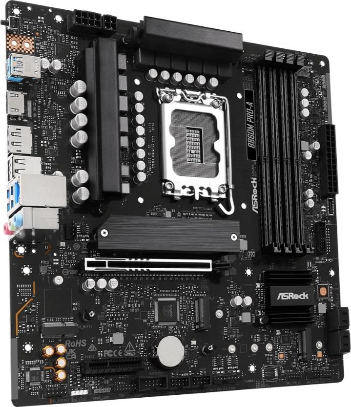 ASRock MB Sc LGA1851 B860M Pro-A, Intel B860, 4xDDR5, 1xDP, 1xHDMI, mATX