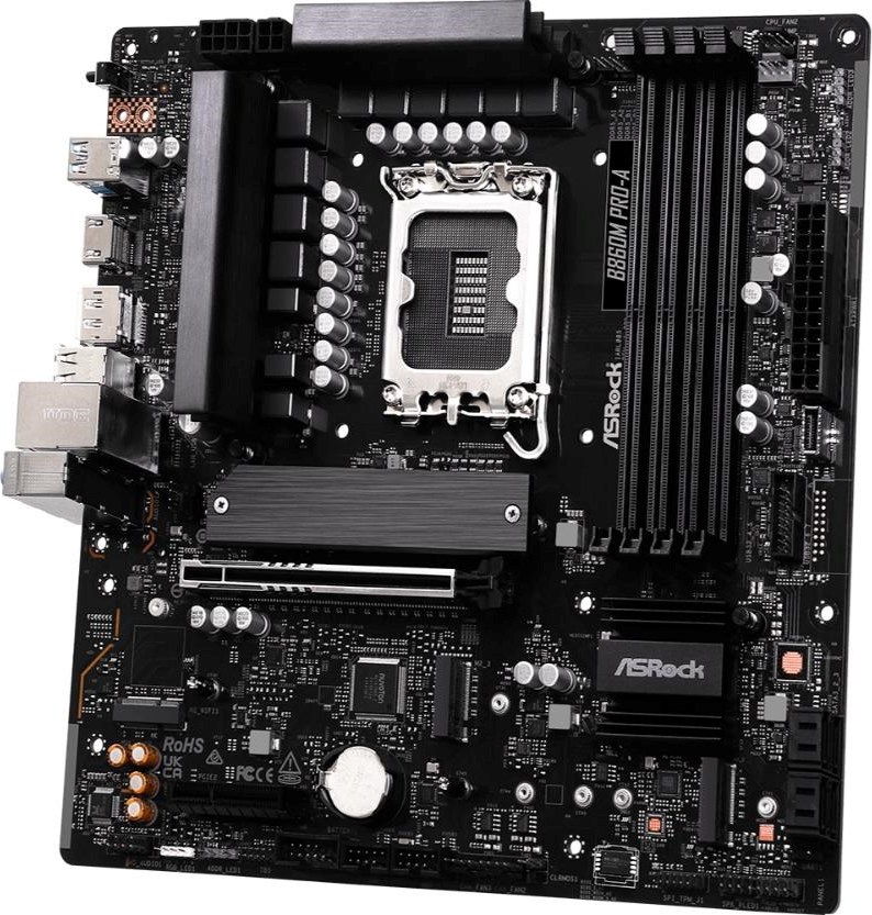 ASRock MB Sc LGA1851 B860M Pro-A, Intel B860, 4xDDR5, 1xDP, 1xHDMI, mATX
