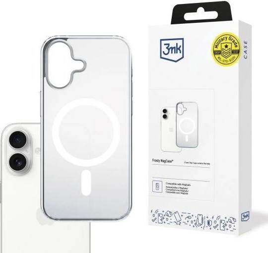 3mk ochranný kryt Frosty MagCase White pro Apple iPhone 17