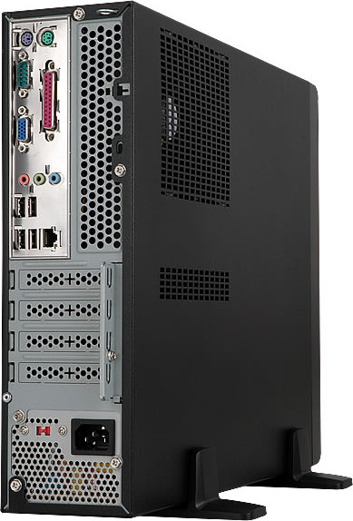IN WIN skříň BL641,SFF, 300W 80+ Bronze EUP / 4 x USB/ HD audio/ Partition Plate/ Dust Filter, Black