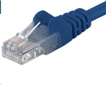 PREMIUMCORD Patch kábel UTP RJ45-RJ45 CAT5e 7m modrý