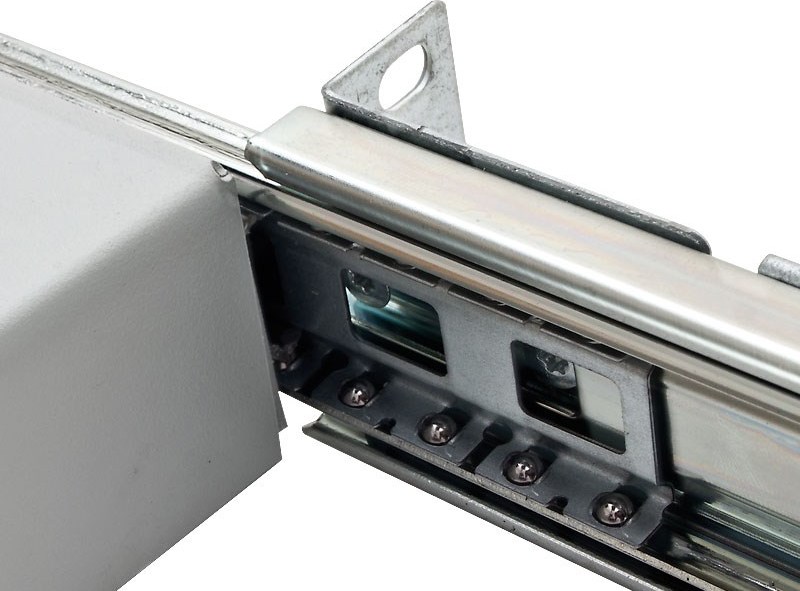 TRITON Výsuvná polica 19", 1U/650 mm, plný výsuv, nosnosť 45 kg, sivá