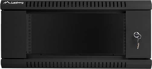 LANBERG Nástěnný rack 19'' 4U 600X450mm černý flat pack