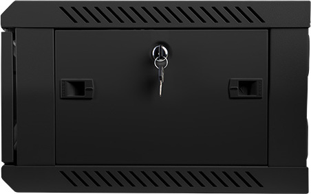 LANBERG Nástěnný rack 19'' 4U 600X450mm černý flat pack