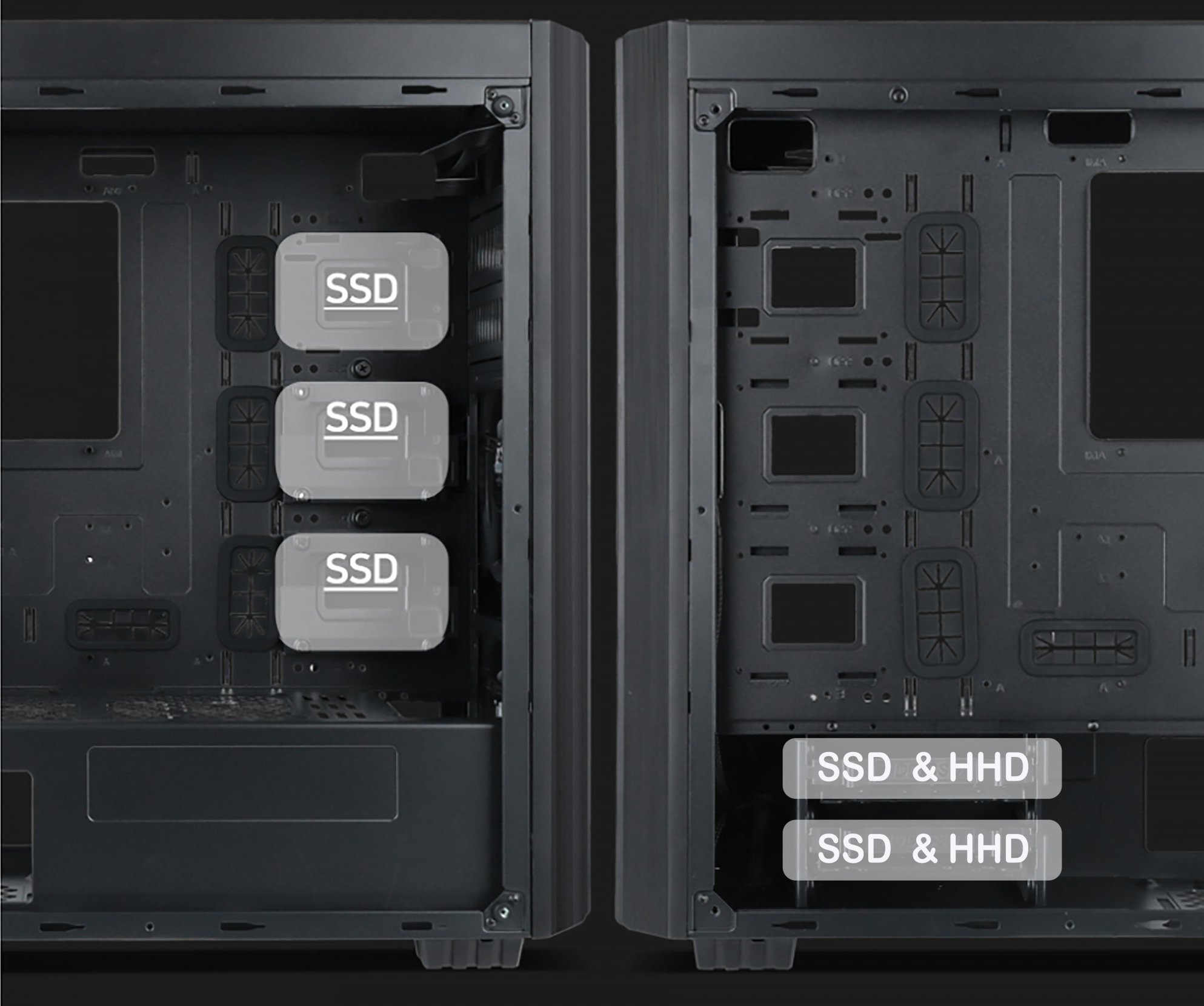 GEMBIRD COMPUTER FORNAX K500/MIDI TOWER/ČERNÁ