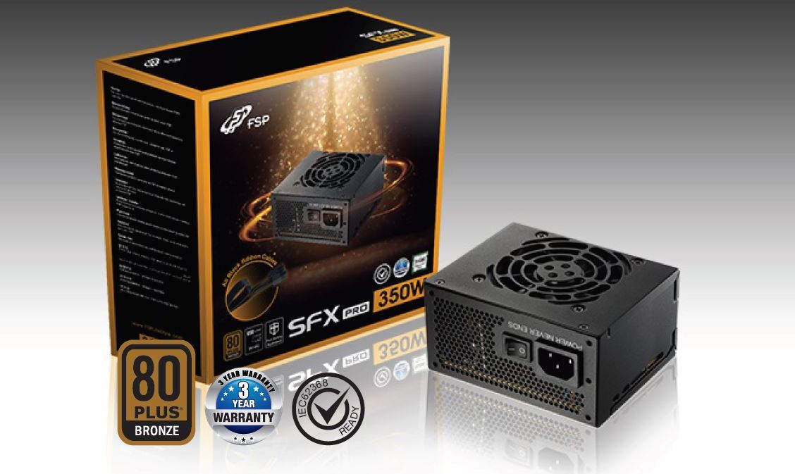 Napájací zdroj Fortron 450W SFX PRO 450, 80PLUS Bronze, Full Range, SFX&ATX, plná ochrana