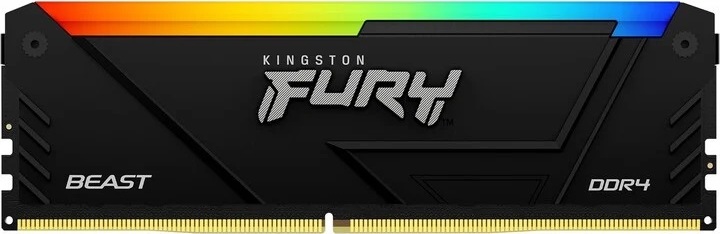 Kingston FURY Beast/DDR4/32GB/3200MHz/CL16/1x32GB/RGB/Black