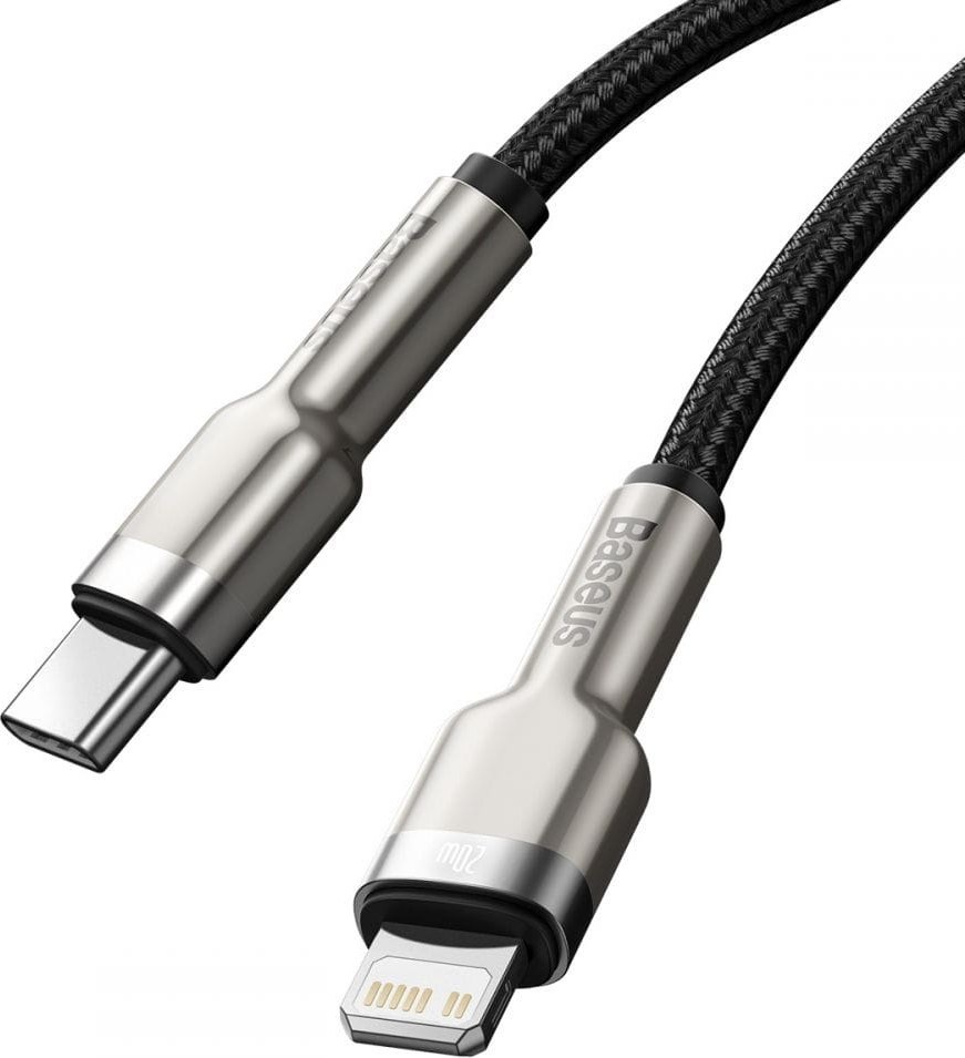 Baseus Cafule Series USB-C na Lightning PD 20W 1m nabíjací/dátový kábel, čierny