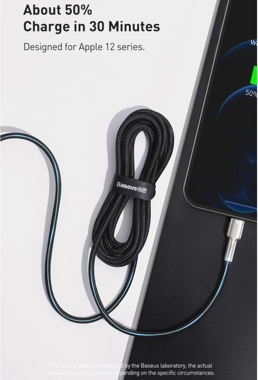 Baseus Cafule Series USB-C na Lightning PD 20W 1m nabíjací/dátový kábel, čierny