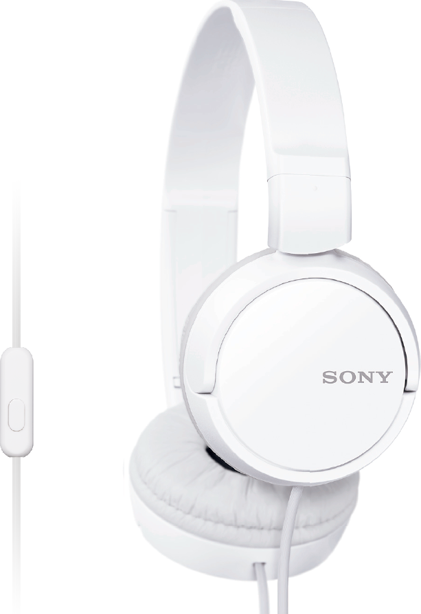 SONY stereo sluchátka MDR-ZX110AP, bílá