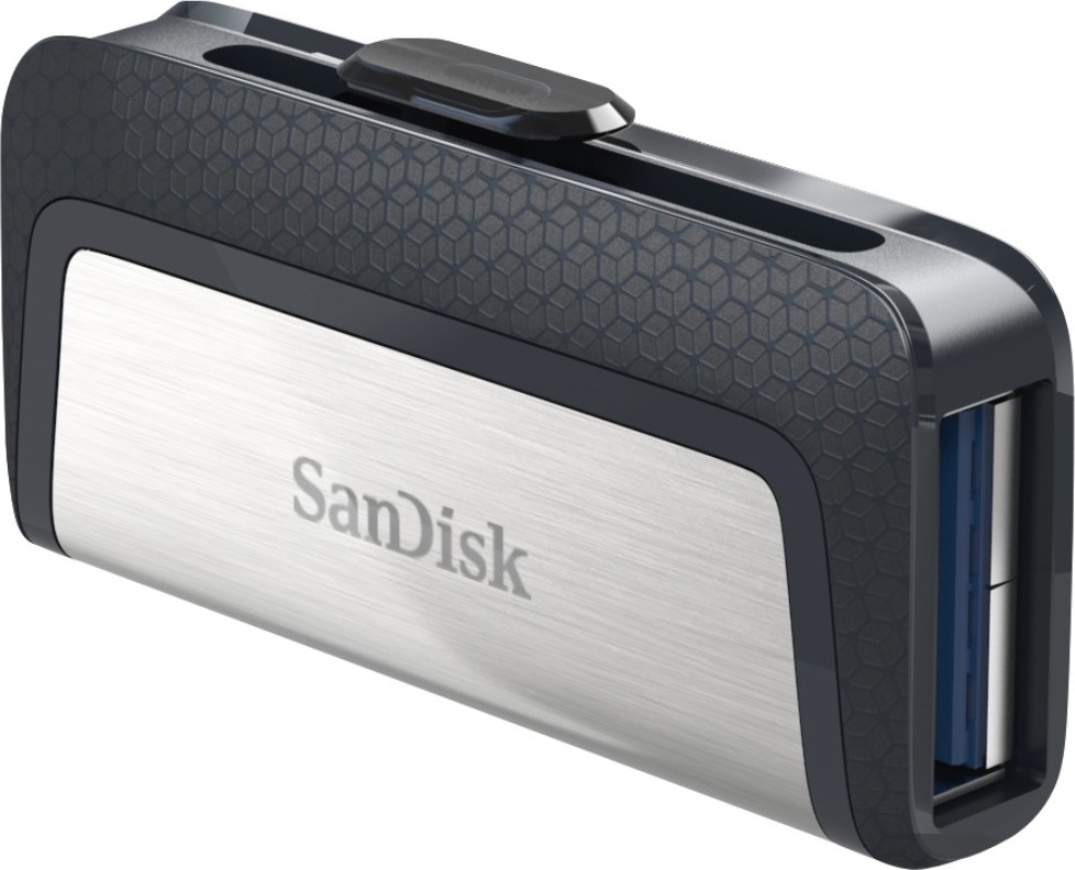 SanDisk Ultra Dual/256GB/USB 3.1/USB-A + USB-C/Šedá