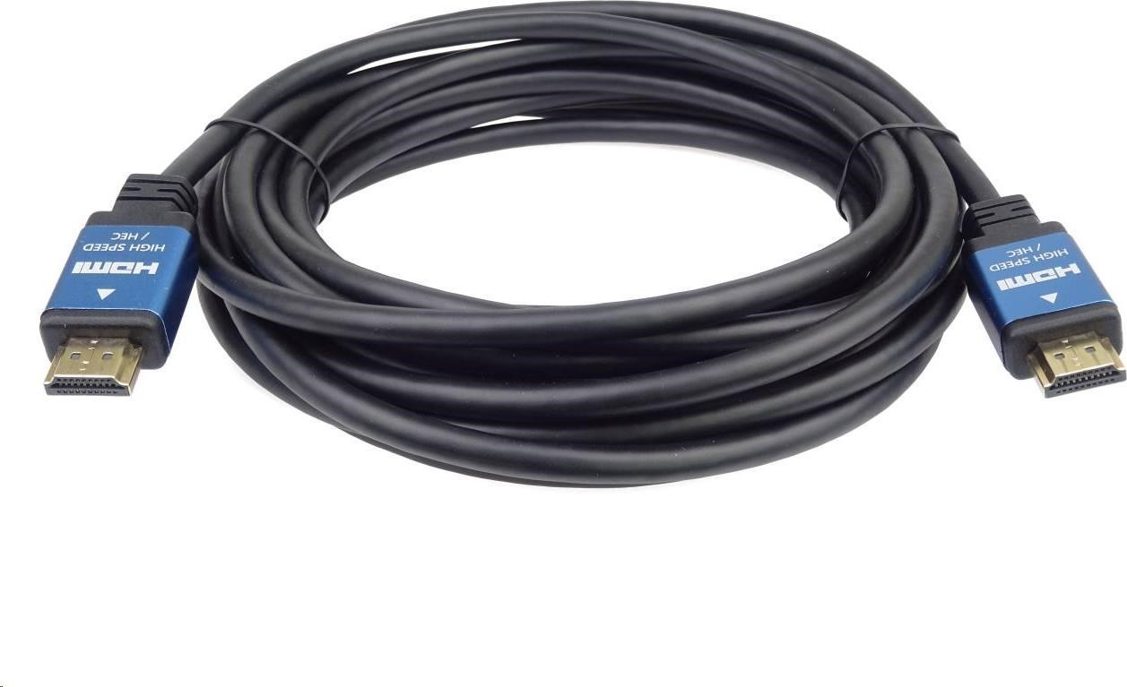 PREMIUMCORD HDMI - Ultra HDTV kábel, 1 m (kov, pozlátené konektory)