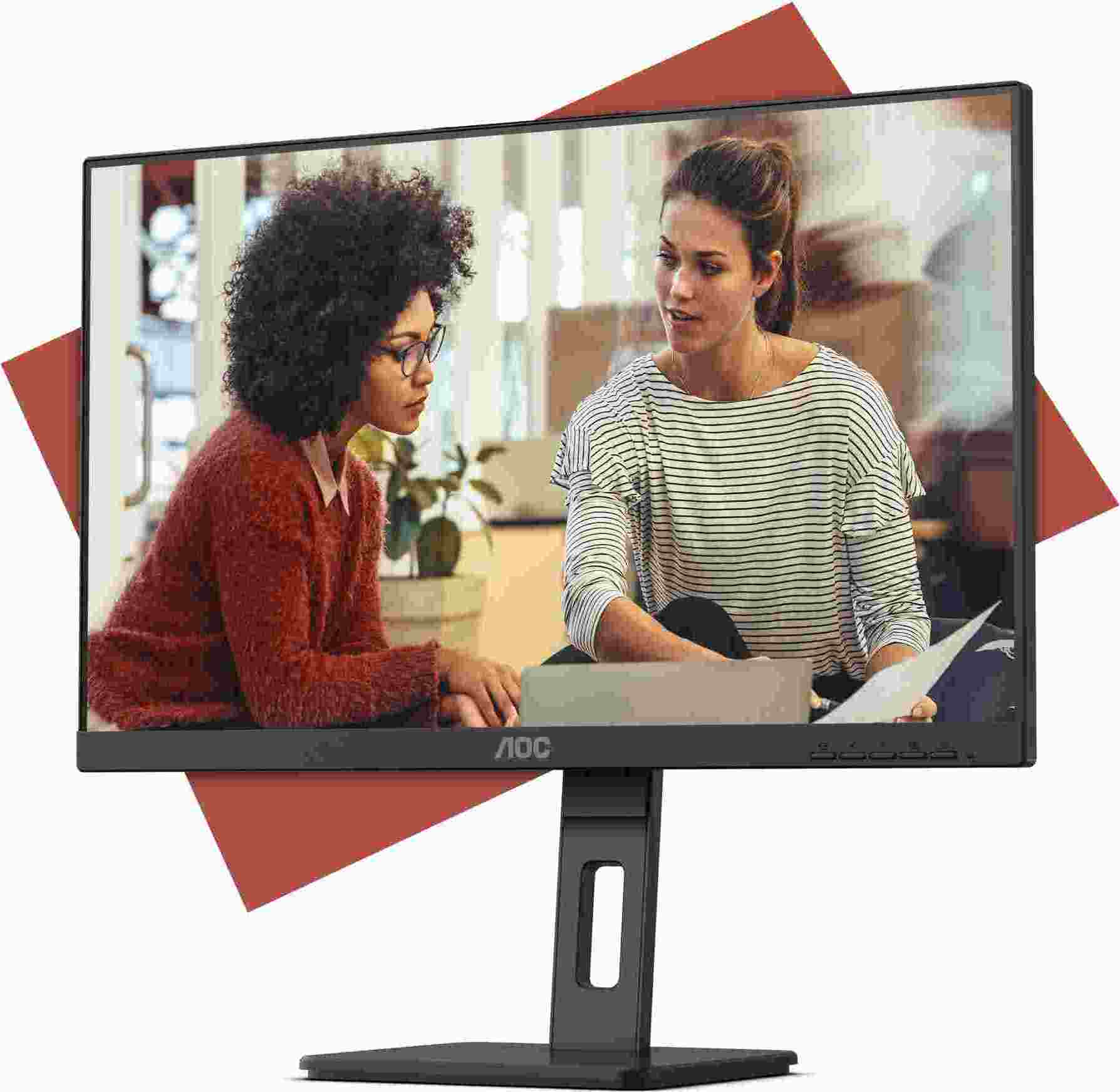 AOC MT IPS LCD WLED 27" 27E3QAF - IPS panel, 1920x1080, D-Sub, HDMI, DP, repro, pivot