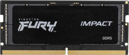 Kingston FURY Impact/SO-DIMM DDR5/16GB/6000MHz/CL38/1x16GB/Black