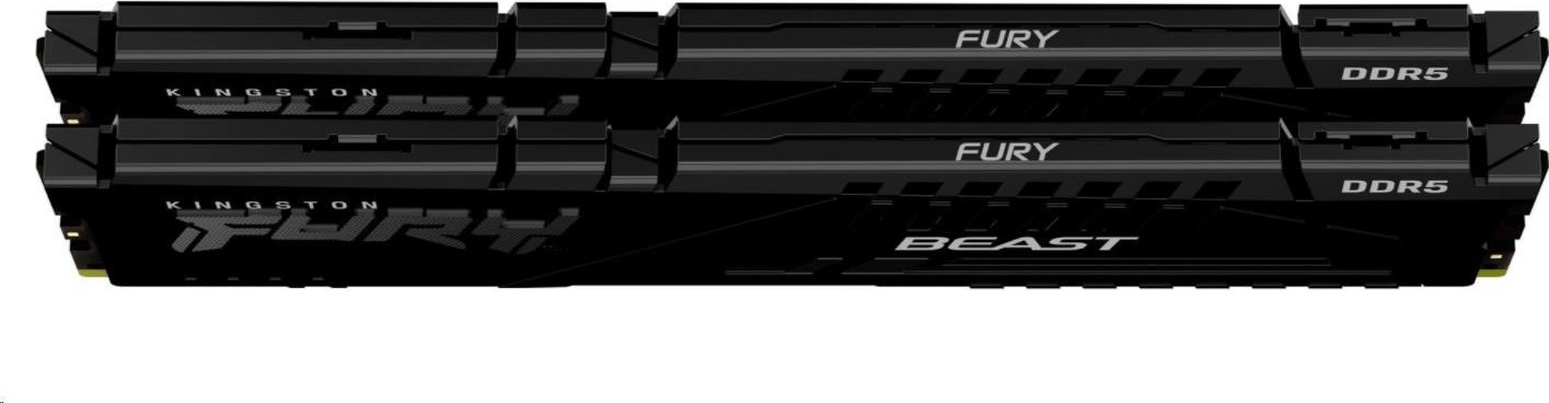 KINGSTON DIMM DDR5 32GB (Kit of 2) 5600MT/s CL40 FURY Beast Černá