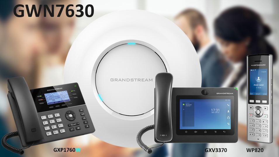 Grandstream GWN7630 [WiFi AP, 802.11ac, 4x4MIMO, až 2.33Gbps, 2xGLAN s PoE/PoE+]