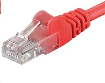 PREMIUMCORD Patch kábel UTP RJ45-RJ45 CAT5e 2m červený