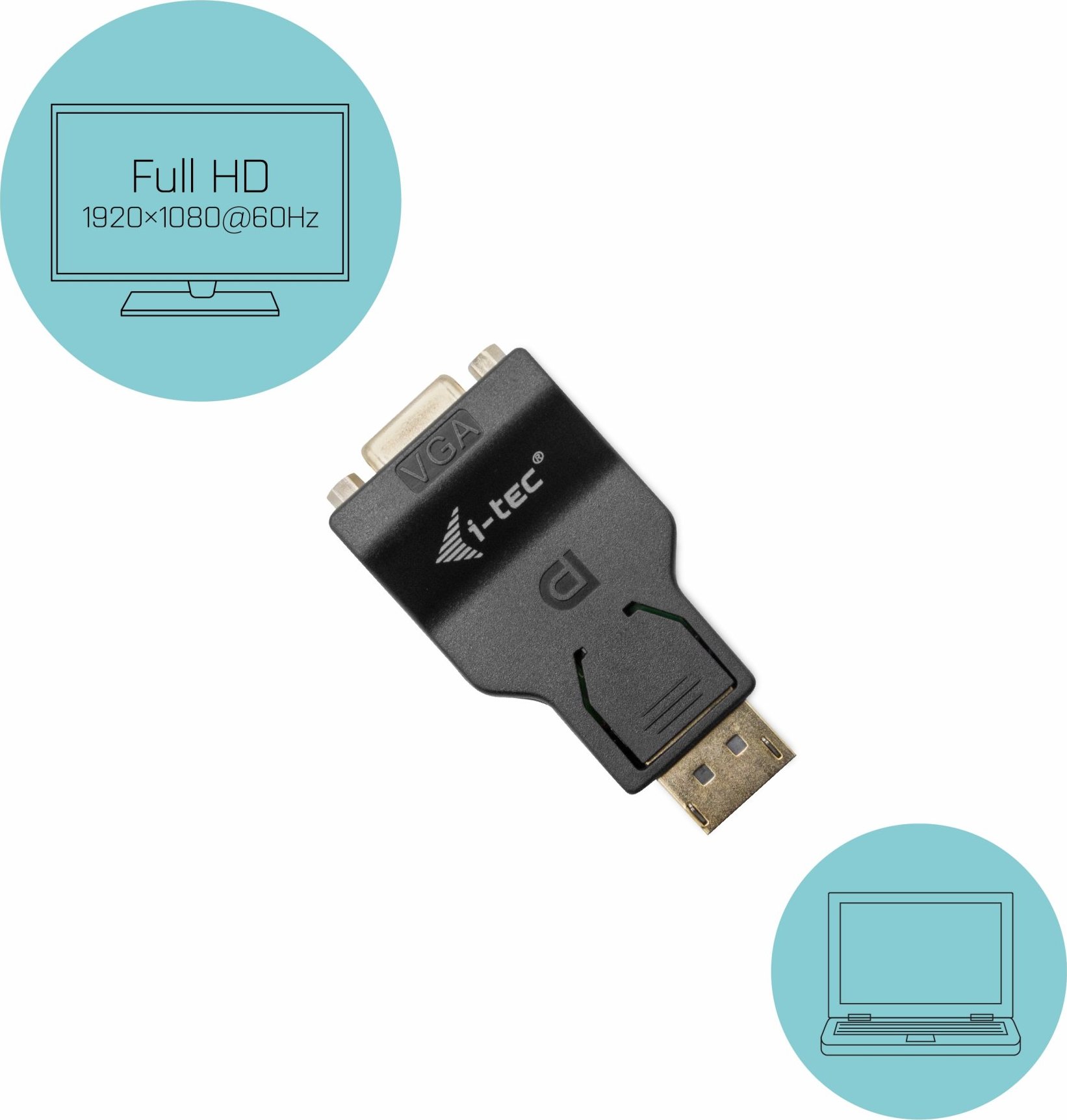 i-tec adaptér iTec DisplayPort na VGA