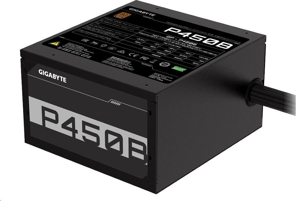Napájací zdroj GIGABYTE P450B, 450W, 80plus bronze, 12 cm ventilátor