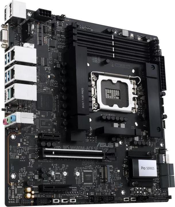 ASUS MB Sc LGA1700 PRO WS W680M-ACE SE, Intel W680, 4xDDR5, 1xDP, 1xHDMI, 1xVGA, 1xmATX