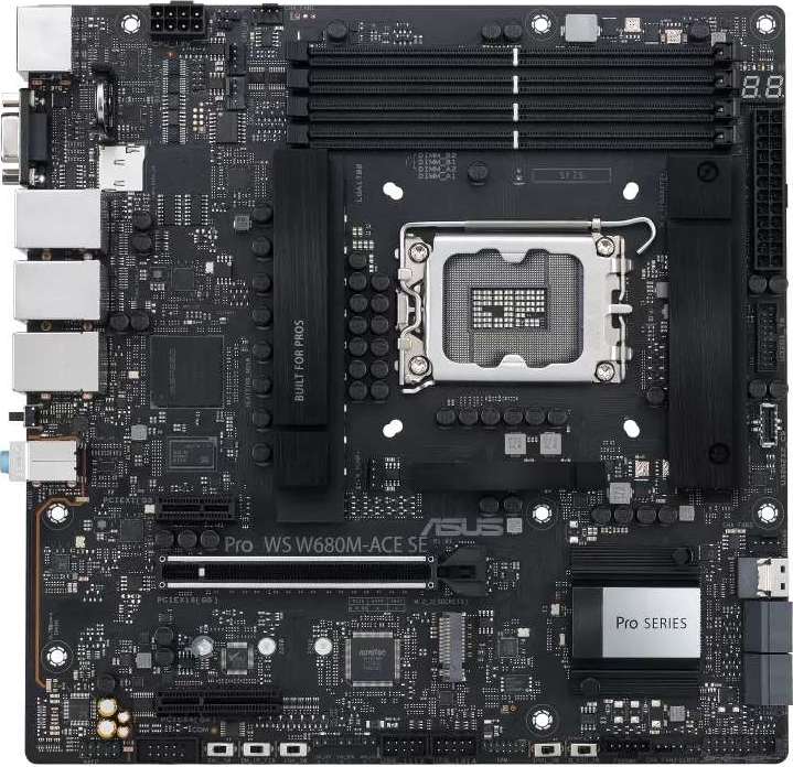 ASUS MB Sc LGA1700 PRO WS W680M-ACE SE, Intel W680, 4xDDR5, 1xDP, 1xHDMI, 1xVGA, 1xmATX